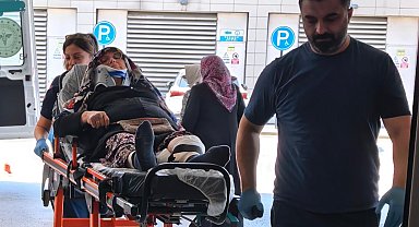 Park halindeki otomobile çarpan ATV'nin sürücüsü yaralandı