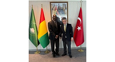 SANKON Genel Başkanı Cevahiroğlu'ndan Gine Büyükelçiliği'ne ziyaret