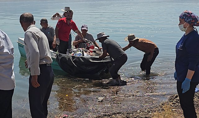 Siirt'te bahçede fenalaşan hasta, tekneyle ambulansa ulaştırıldı