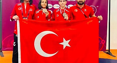 Siirtli milli güreşçiler Avrupa Şampiyonası'ndan 2 madalyayla döndü