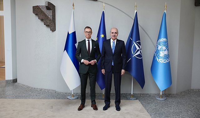 TBMM Başkanı Kurtulmuş, Finlandiya Cumhurbaşkanı Stubb tarafından kabul edildi