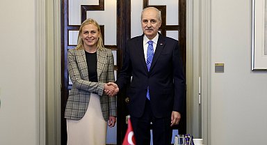 TBMM Başkanı Kurtulmuş, Helsinki'de Finlandiya Dışişleri Bakanı Valtonen'i kabul etti