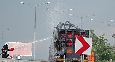 TIR'daki yangın ormana sıçradı