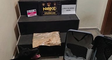 Valiz zulasındaki eroini 'Naz' buldu