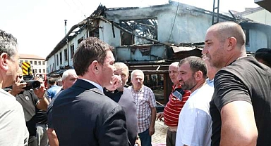 Yangınla ilgili Başkan Aydın’dan açıklama