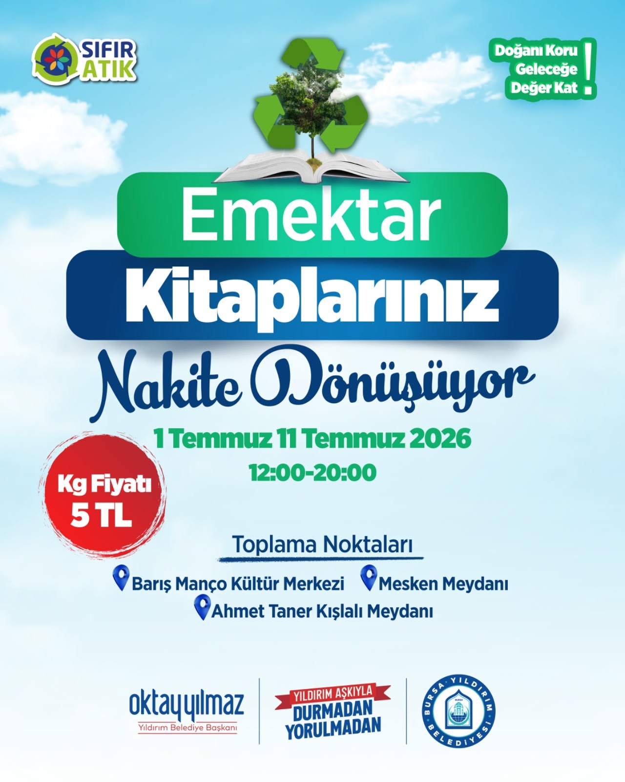 Yıldırım’da emektar kitaplar nakite dönüşüyor