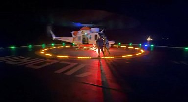 Yıldırım sondaj gemisinde yaralanan çalışan, helikopterle tahliye edildi