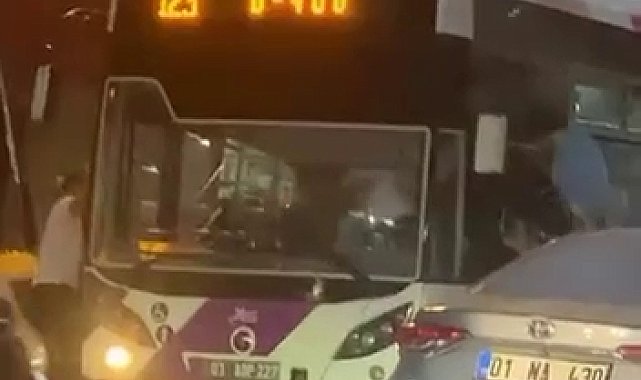 Adana'da belediye otobüs şoförü 10 kişilik gurubun saldırısına uğradı