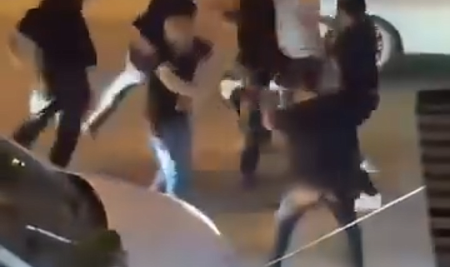 Alacak kavgası kamerada; 3 yaralı, 11 gözaltı