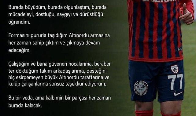 Altınordu'da çifte veda