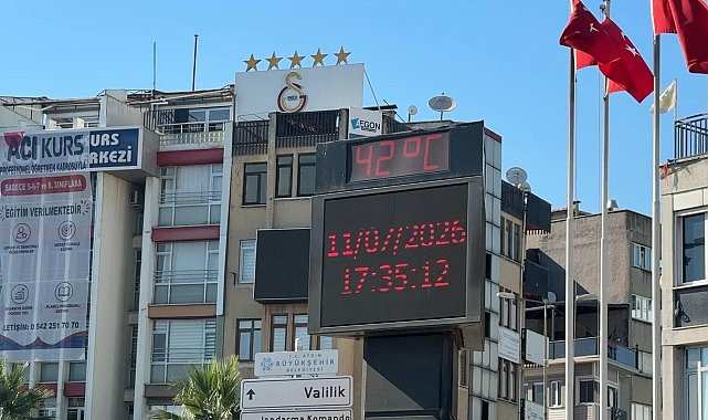 Aydın'da termometreler 42 dereceyi gösterdi