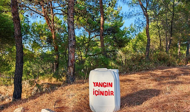 Ayvalık'ta orman yangınlarına karşı 'su bidonlu' önlem