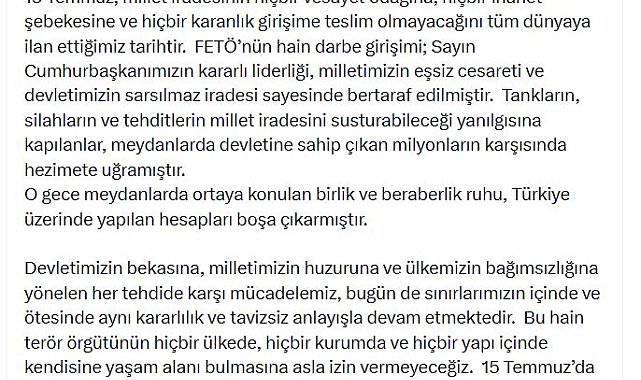 Bakan Fidan: Hain terör örgütünün yaşam alanı bulmasına asla izin vermeyeceğiz