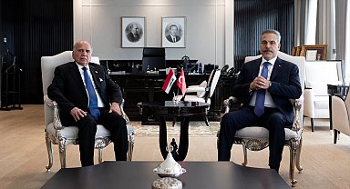 Bakan Fidan, Iraklı mevkidaşı Fuad Hüseyin ile görüştü