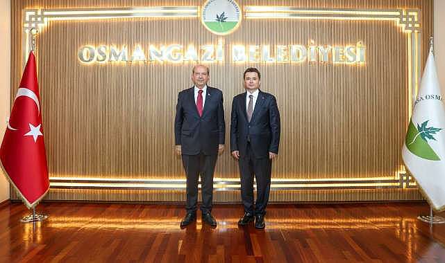 Başkan Erkan Aydın, KKTC 5. Cumhurbaşkanı Ersin Tatar’ı ağırladı