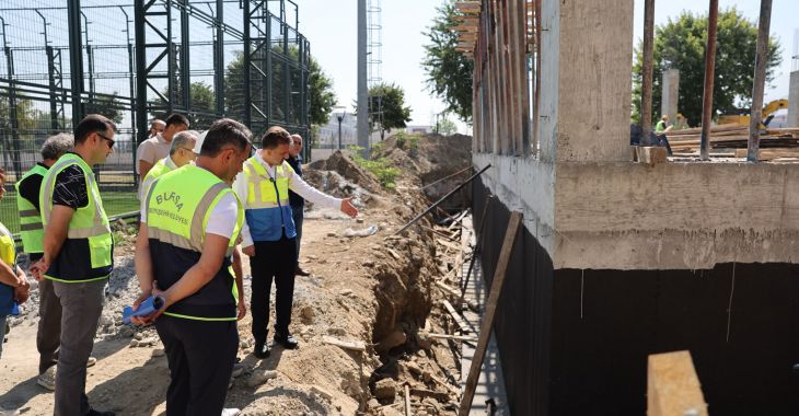 Başkan Vekili Biba, Şahin Başol'da çalışmaları inceledi