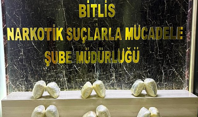 Bitlis'te 8 kilo skunk ele geçirildi