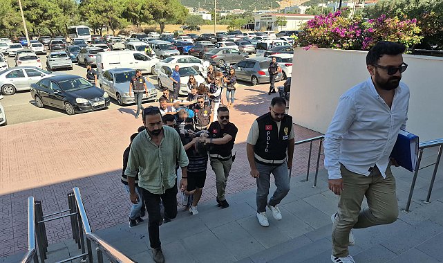 Bodrum'da restorandaki cinayetin şüphelileri adliyede