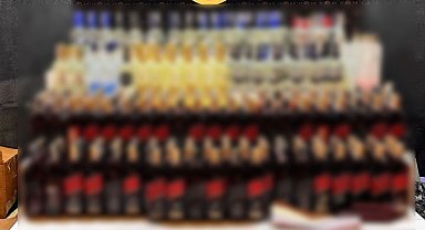 Bursa'da 370 şişe sahte içki ile 600 litre etil alkol ele geçirildi