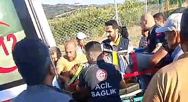 Bursa'da freni boşalan traktörün altında kalan sürücü ağır yaralandı
