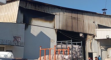Bursa'da kumaş fabrikasında yangın