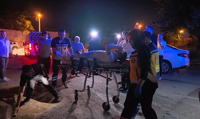 Bursa'da trafik levhasına çarpan motosikletin sürücüsü ağır yaralandı