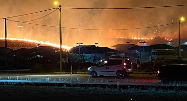 Çanakkale'de çıkan ot yangını 1,5 saatte kontrol altına alındı