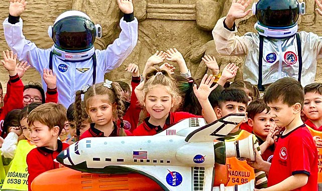 Çocuklar astronotlarla buluşmak için yarışacak