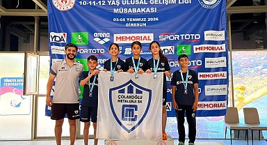 Çolakoğlu Metalurji Spor Kulübü yüzücüleri Giresun'da derece elde etti