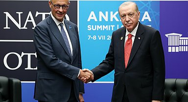 Cumhurbaşkanı Erdoğan, Almanya Başbakanı Merz ile bir araya geldi