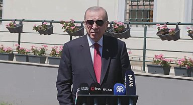 Cumhurbaşkanı Erdoğan: Ayasofya'nın yeniden ibadete açılması bize nasip oldu Görüntü eklendi