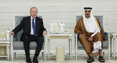 Cumhurbaşkanı Erdoğan, Katar Emiri Al Sani'ye taziye ziyaretinde bulundu