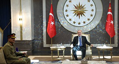 Cumhurbaşkanı Erdoğan, Pakistan Savunma Kuvvetleri Komutanı Munir'i kabul etti
