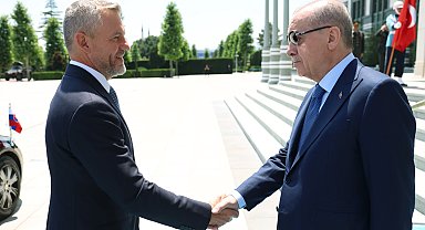 Cumhurbaşkanı Erdoğan, Slovakya Cumhurbaşkanı Pellegrini ile görüştü