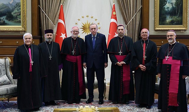 Cumhurbaşkanı Erdoğan, Türkiye Katolik Episkoposlar heyetini kabul etti