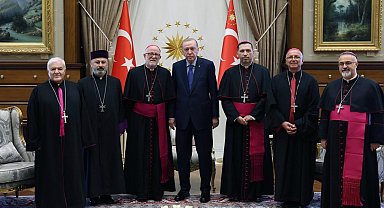 Cumhurbaşkanı Erdoğan, Türkiye Katolik Episkoposlar heyetini kabul etti