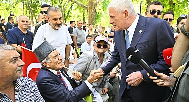 Dervişoğlu'ndan şehit aileleri ile gazilerin oturma eylemine destek