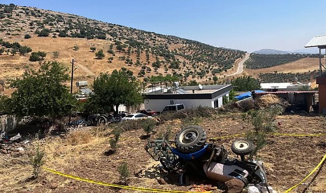 Devrilen traktörün sürücüsü öldü
