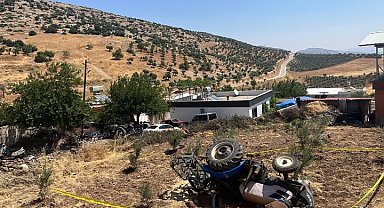 Devrilen traktörün sürücüsü öldü