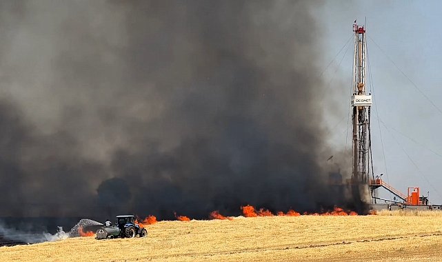 Diyarbakır'da anız yangını