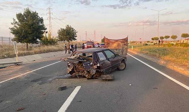 Edirne'de iki otomobil çarpıştı; 1 yaralı