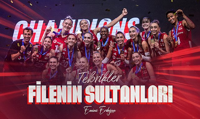 Emine Erdoğan'dan 'Filenin Sultanları'na tebrik mesajı