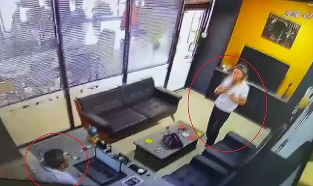 Emlakçıyı öldürüp, kendini vurduğu olayın görüntüsü ortaya çıktı