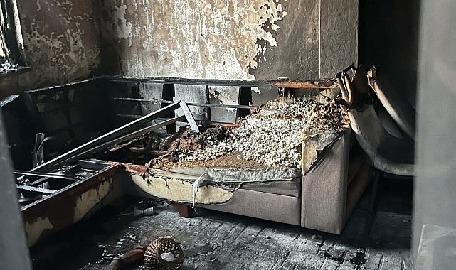 Eski eş evi ateşe verdi; anne ve 2 kızı banyoya sığınarak kurtuldu