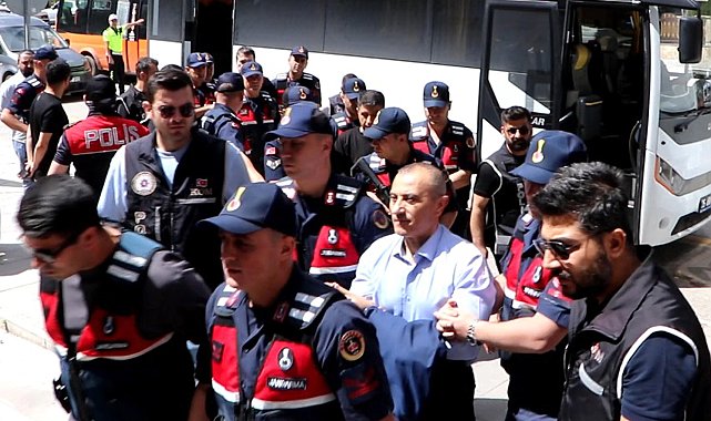 Eski Tunceli Valisi Sonel ile koruma polisi Eroğlu ile emekli polis Ertok adliyede