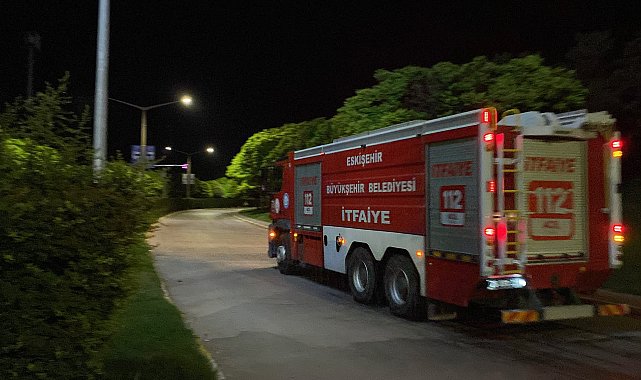Eskişehir'de TEI yerleşkesinde yangın