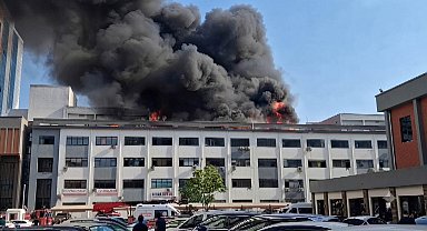 Gaziantep'te iş merkezinde yangın