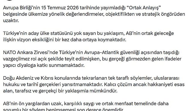 İletişim Başkanı Duran: AB'nin ülkemize yönelik değerlendirmeleri objektiflikten uzaktır