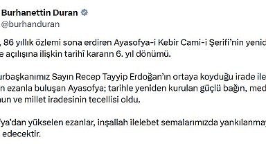 İletişim Başkanı Duran'dan 'Ayasofya' açıklaması