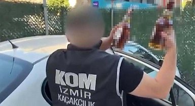 İzmir'de 8 bin şişe kaçak içki ele geçirildi